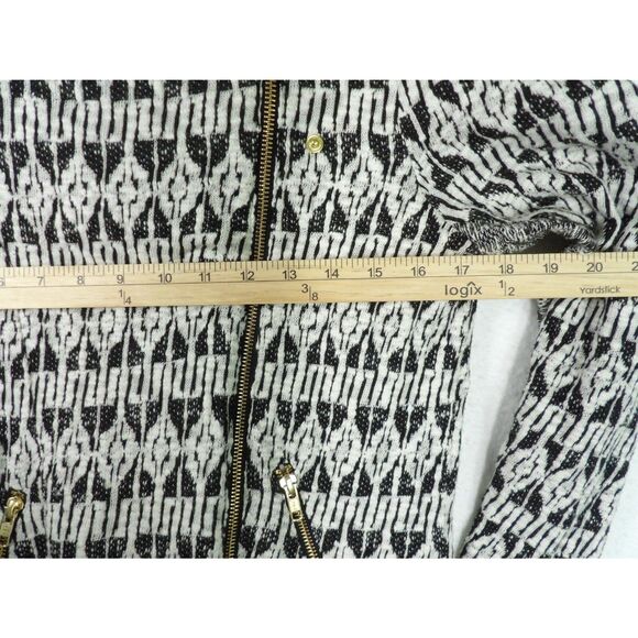 Lucky Brand‎ Jacket Womens Small Moto Long Asymmetrical Zipper Sweater - Picture 8 of 11